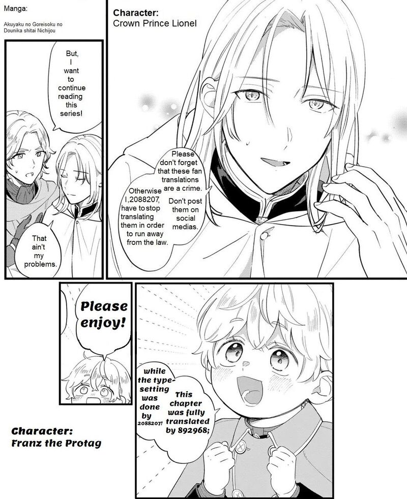 Akuyaku No Goreisoku No Dounika Shitai Nichijou 32 1