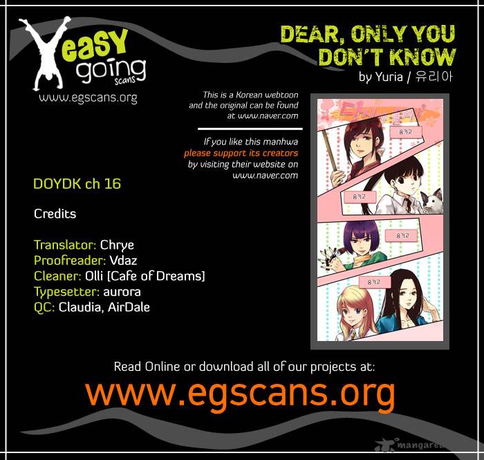 Dear Only You Dont Know 16 1