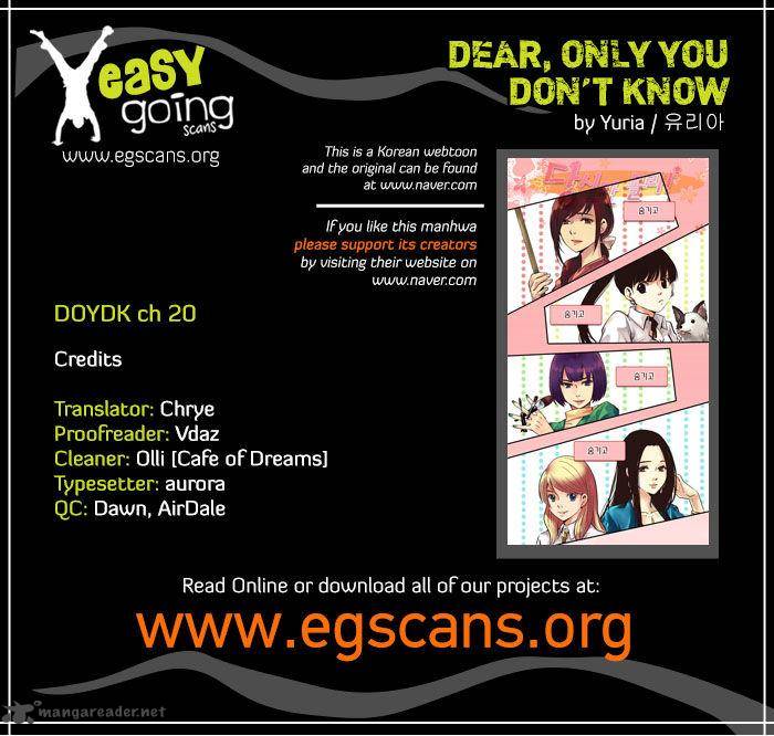 Dear Only You Dont Know 20 1