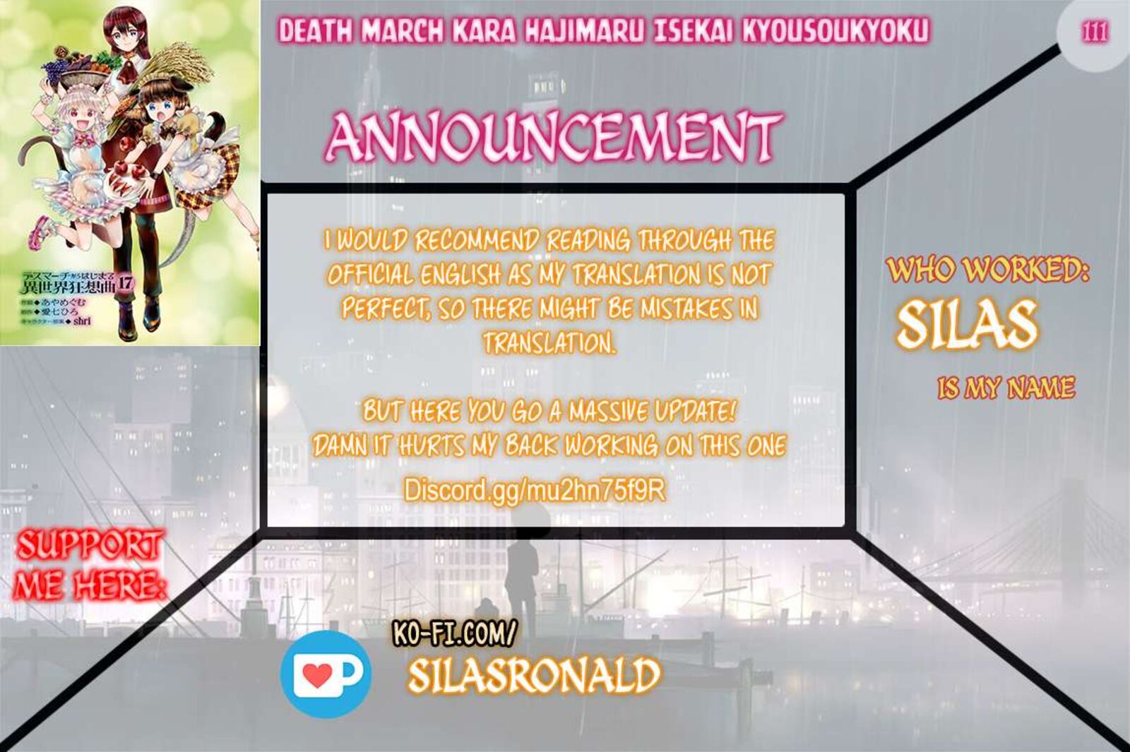 Death March Kara Hajimaru Isekai Kyousoukyoku 111 1