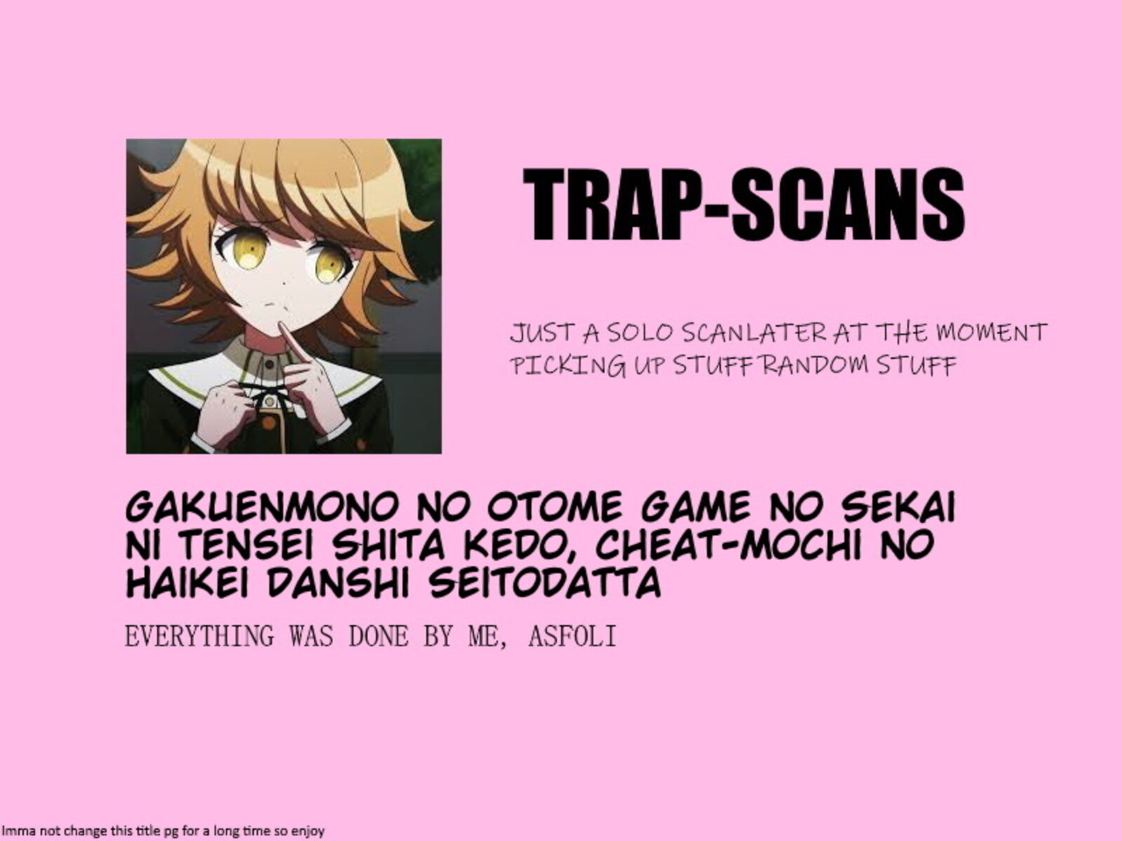 Gakuen Mono No Otome Game No Sekai Ni Tensei Shita Kedo Cheat Mochi No Haikei Danshi Seito Datta You Desu 1b 1