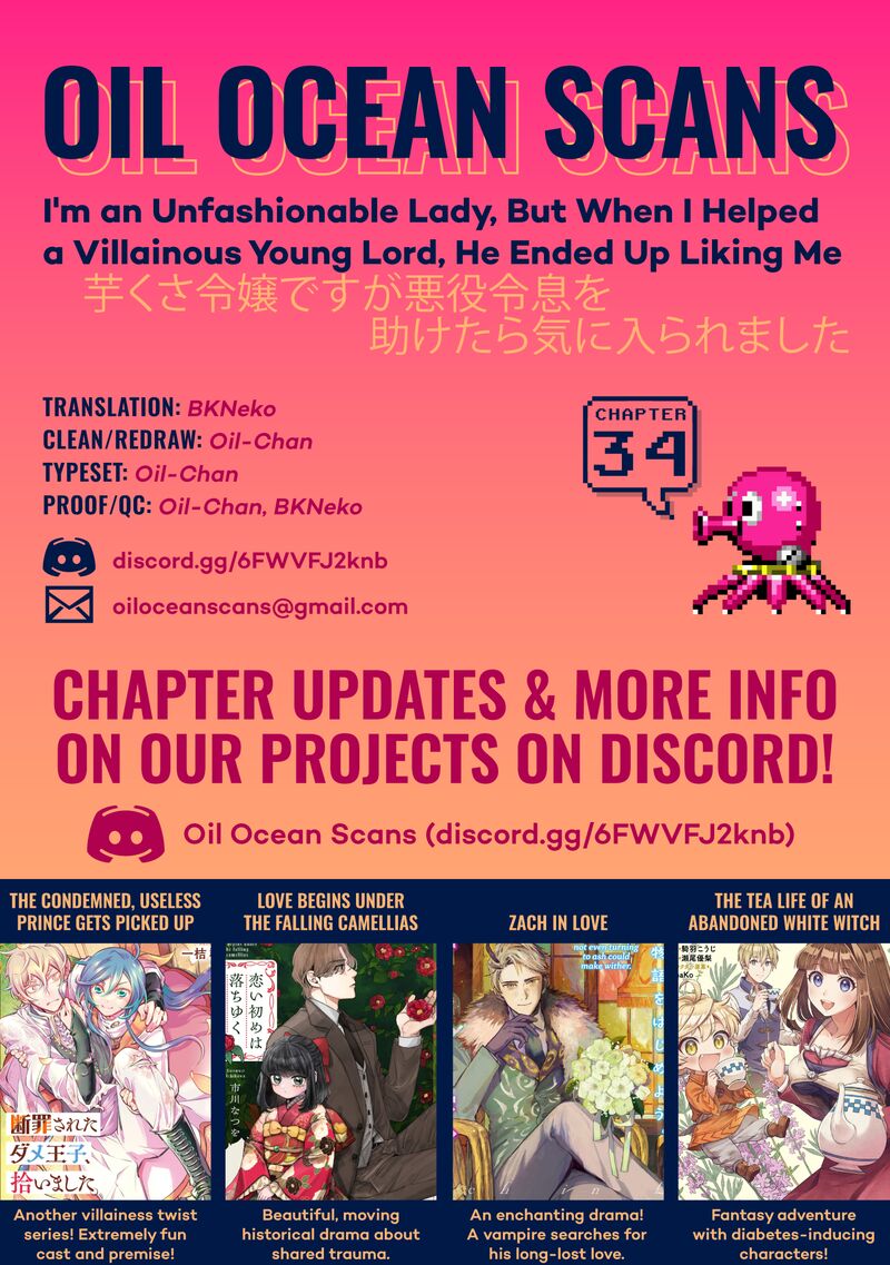 Imokusa Reijou Desu Ga Akuyaku Reisoku Wo Tasuketara KinIIraremashita 34 32