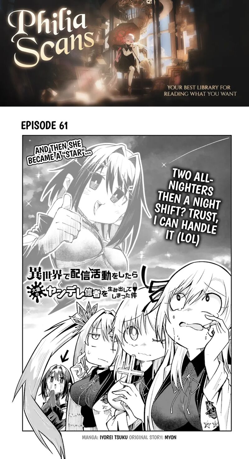 Isekai De Haishin Katsudou Wo Shitara Tairyou No Yandere Shinja Wo Umidashite Shimatta Ken 61a 1