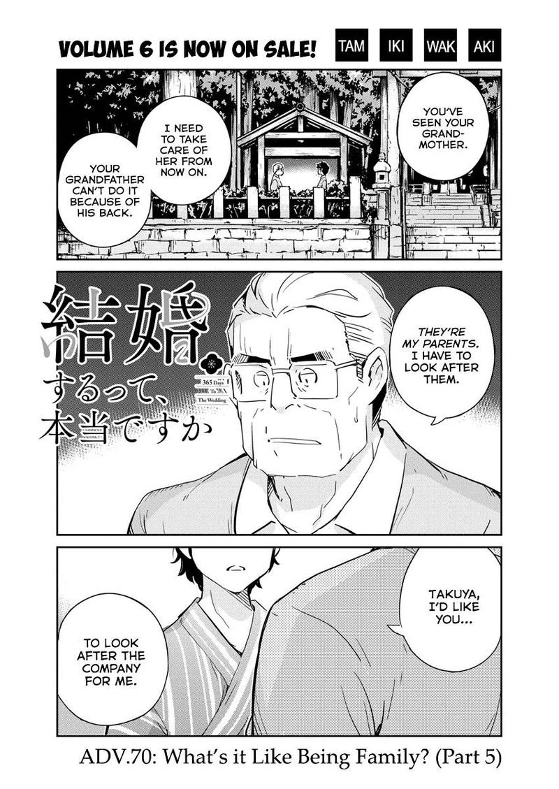 Kekkon Surutte Hontou Desu Ka 365 Days To The Wedding 70 1