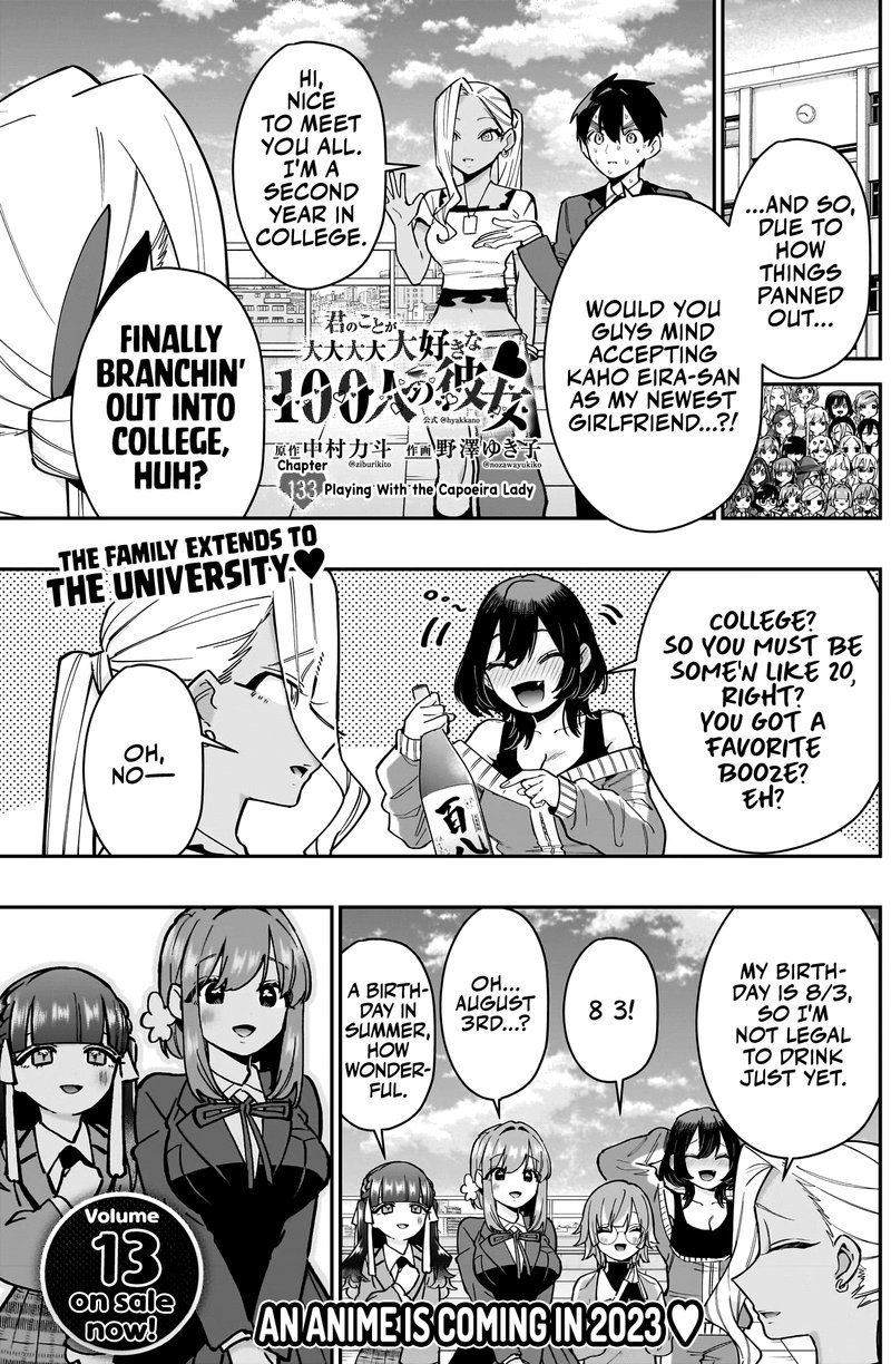 Kimi No Koto Ga Daidaidaidaidai Suki Na 100 Nin No Kanojo 133 1