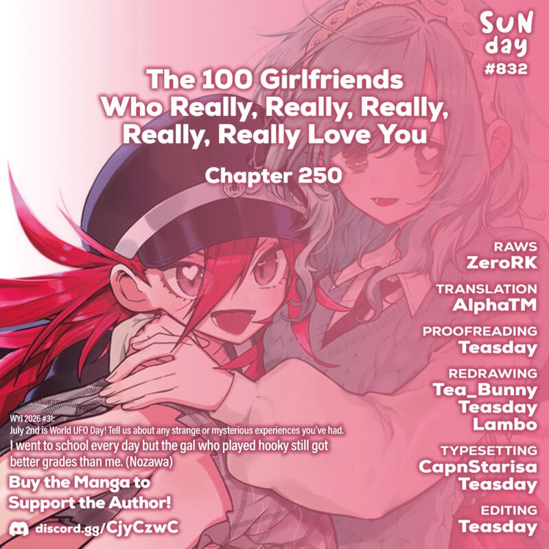Kimi No Koto Ga Daidaidaidaidai Suki Na 100 Nin No Kanojo 250 1