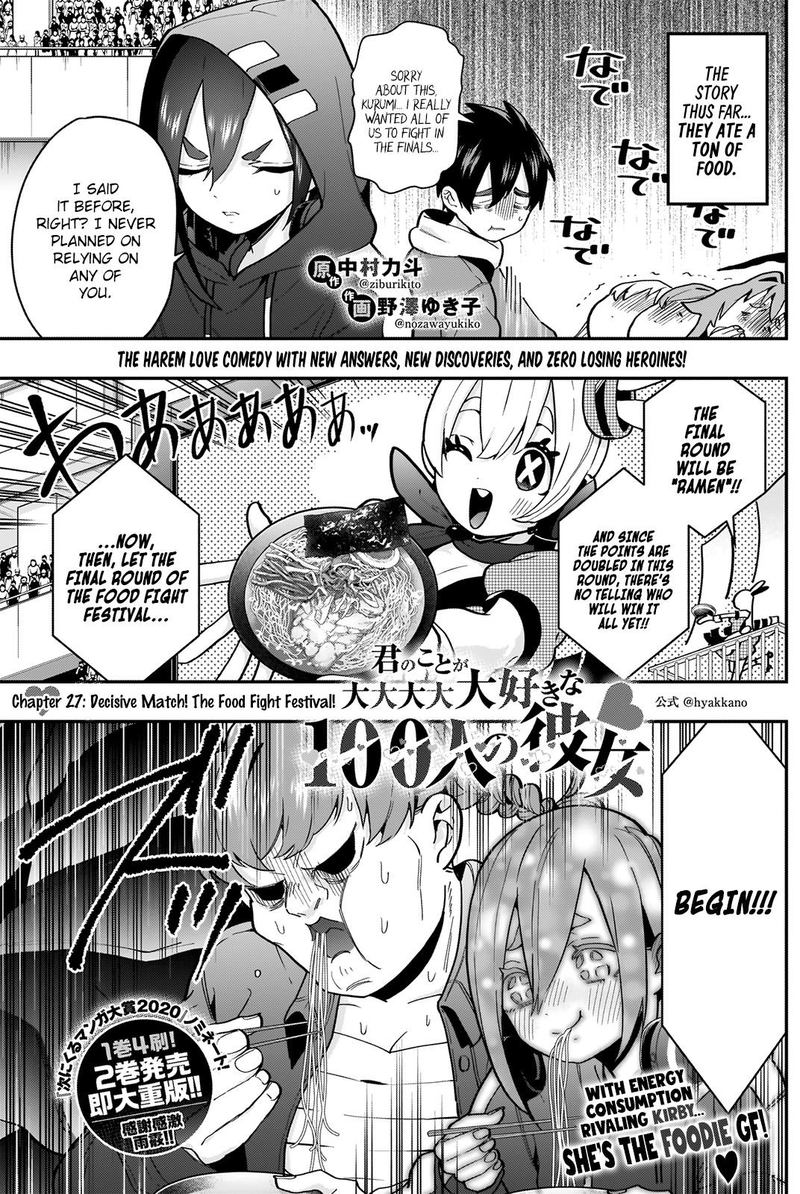 Kimi No Koto Ga Daidaidaidaidai Suki Na 100 Nin No Kanojo 27 2