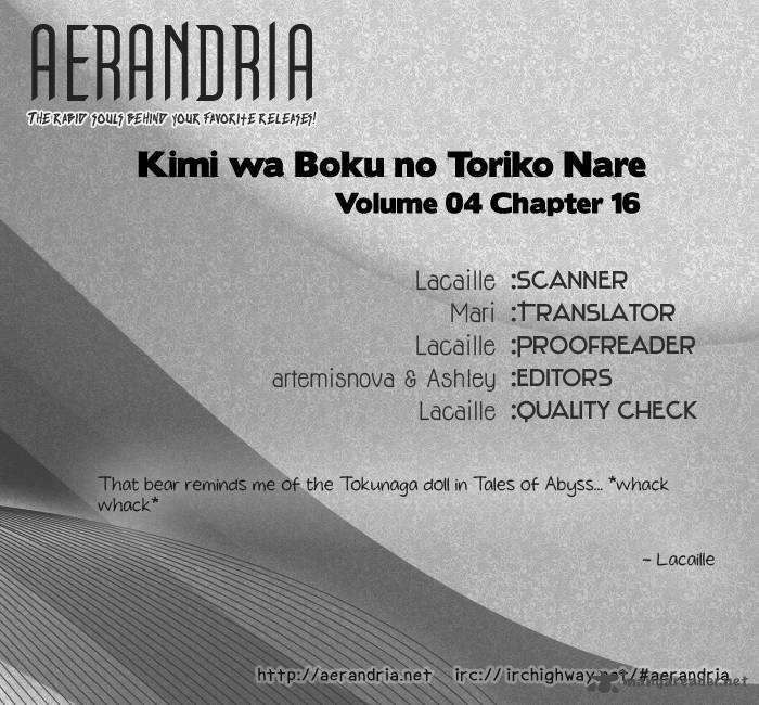 Kimi Wa Boku No Toriko Nare 16 1