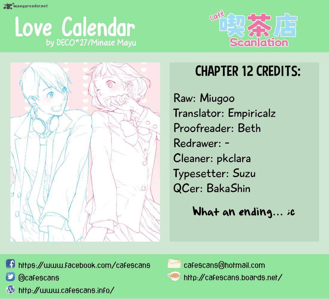 Love Calendar 12 1