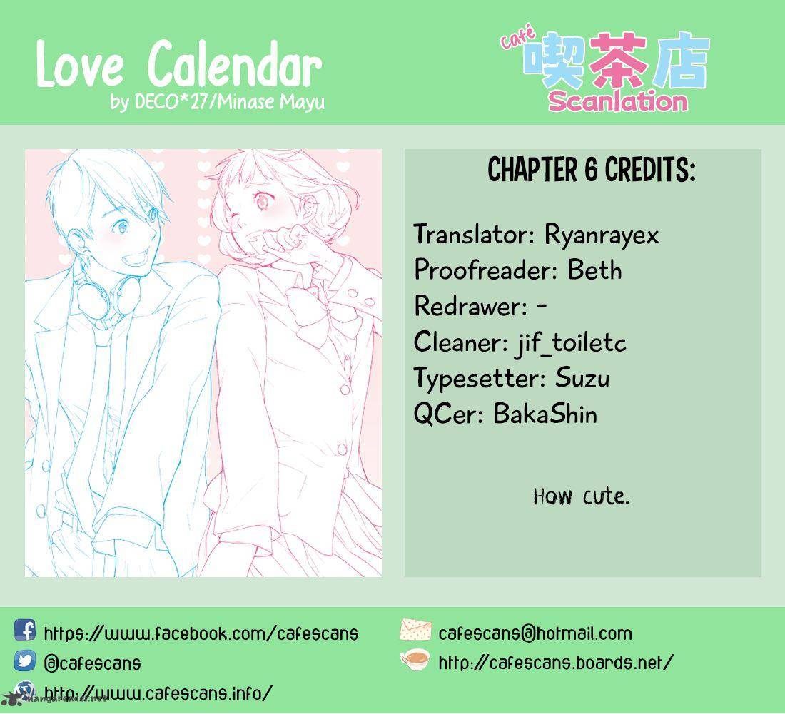 Love Calendar 6 1