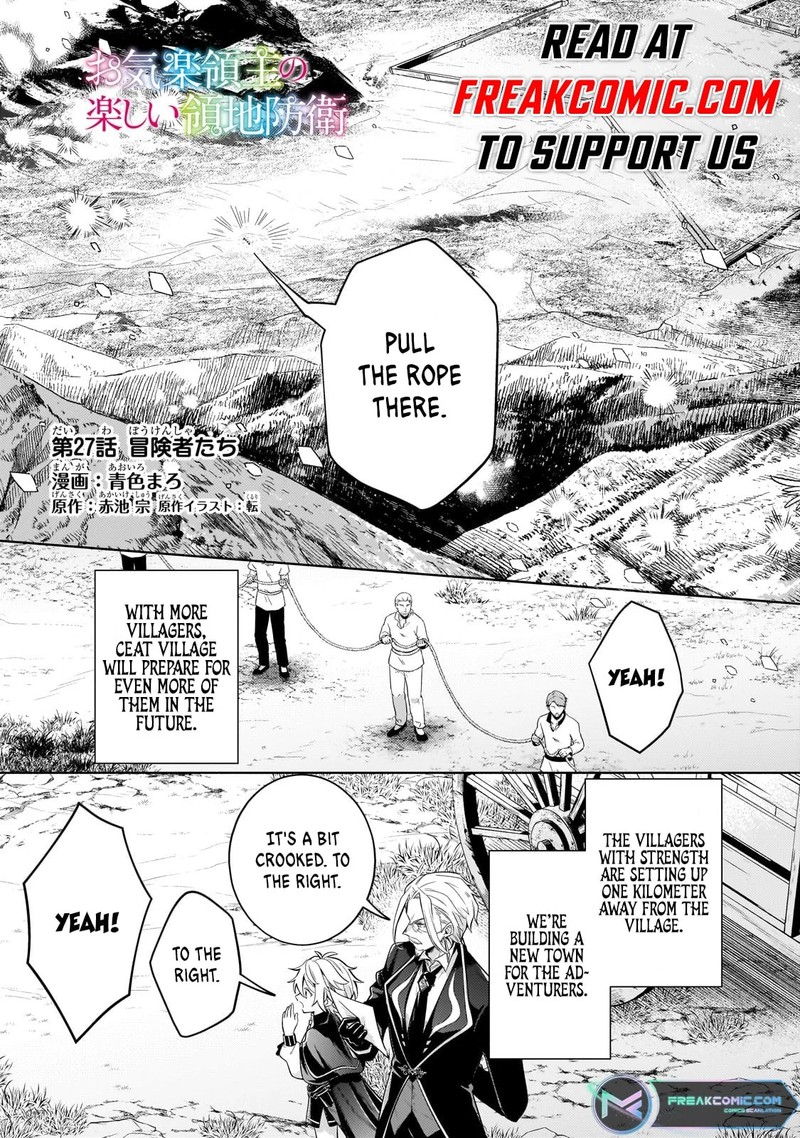 Okiraku Ryoushu No TanoshII Ryouchi Bouei Seisan Kei Majutsu De Na Mo Na Kimura Wo Saikyou No Jousai Toshi Ni 27a 1