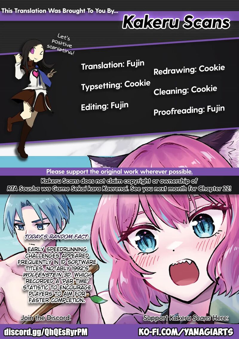 Rta Sousha Wa Game Sekai Kara Kaerarenai 21 32
