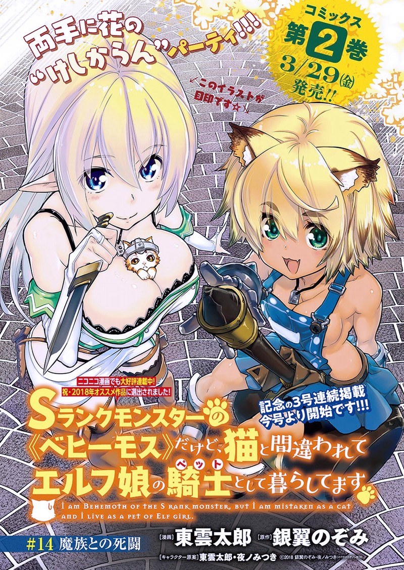 S Rank Monster No Behemoth Dakedo Neko To Machigawarete Erufu Musume No Kishi Pet Toshite Kurashitemasu 14 1