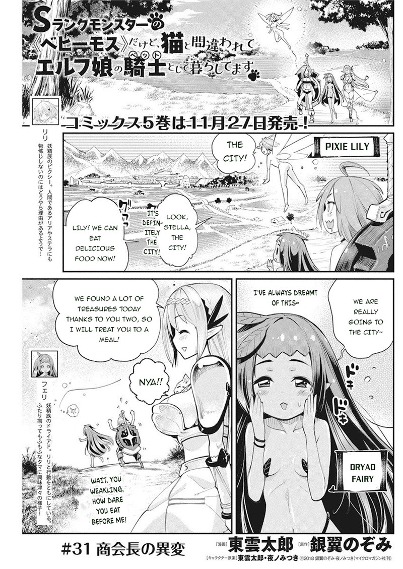 S Rank Monster No Behemoth Dakedo Neko To Machigawarete Erufu Musume No Kishi Pet Toshite Kurashitemasu 31 1