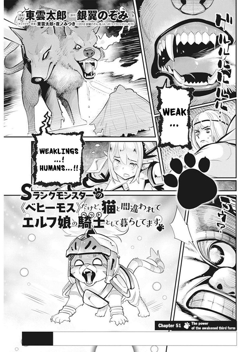 S Rank Monster No Behemoth Dakedo Neko To Machigawarete Erufu Musume No Kishi Pet Toshite Kurashitemasu 51 1