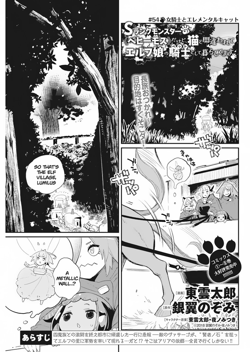 S Rank Monster No Behemoth Dakedo Neko To Machigawarete Erufu Musume No Kishi Pet Toshite Kurashitemasu 54 1