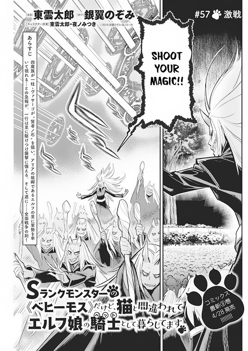 S Rank Monster No Behemoth Dakedo Neko To Machigawarete Erufu Musume No Kishi Pet Toshite Kurashitemasu 57 1