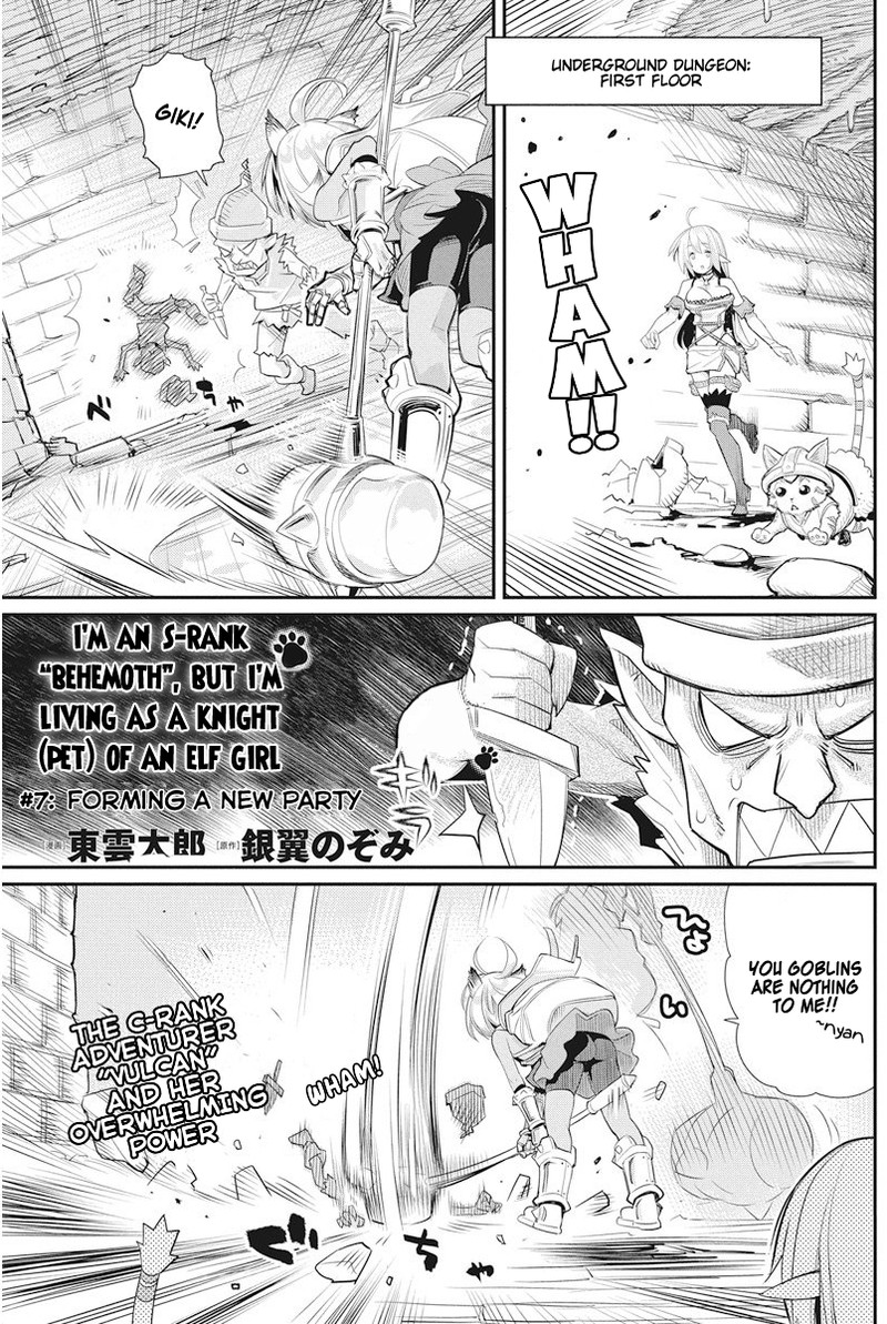 S Rank Monster No Behemoth Dakedo Neko To Machigawarete Erufu Musume No Kishi Pet Toshite Kurashitemasu 7 1