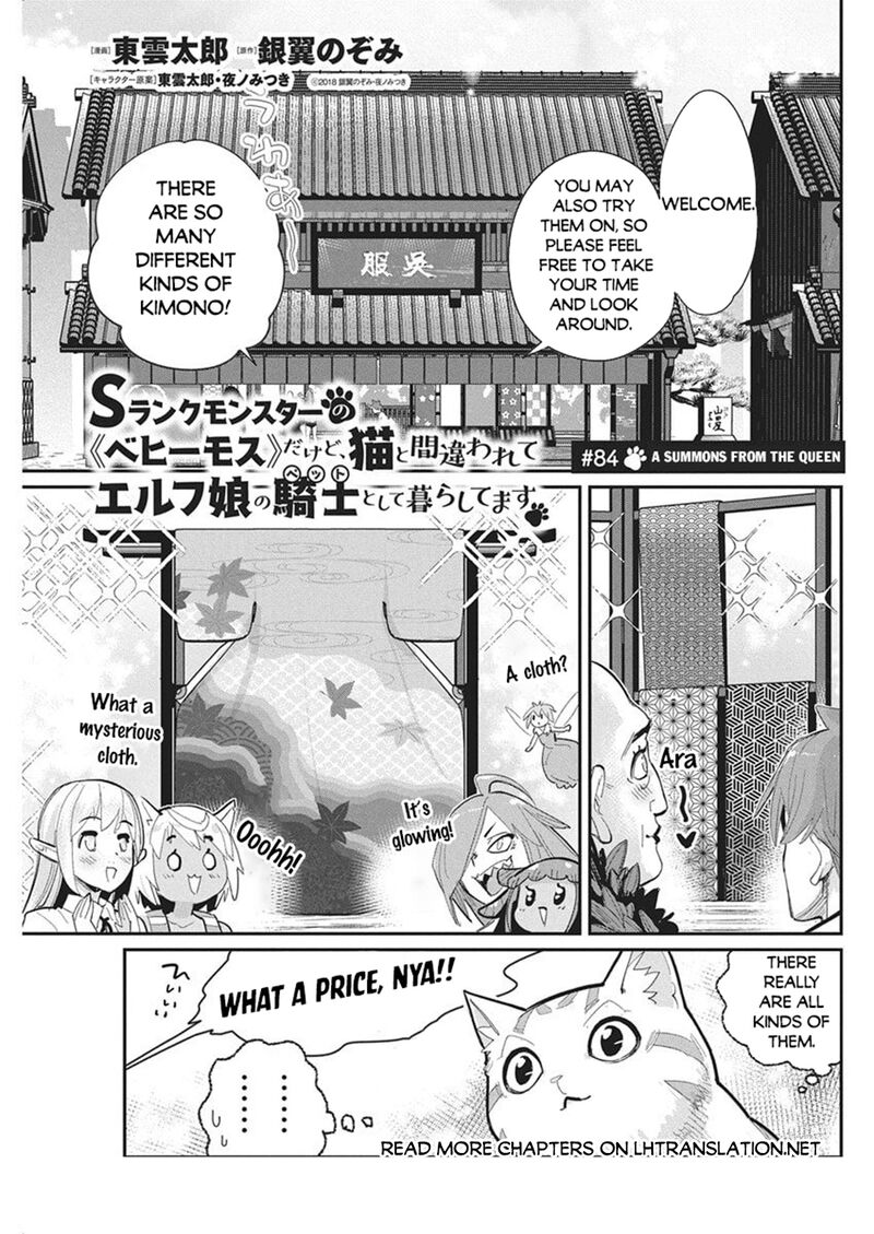 S Rank Monster No Behemoth Dakedo Neko To Machigawarete Erufu Musume No Kishi Pet Toshite Kurashitemasu 84 1