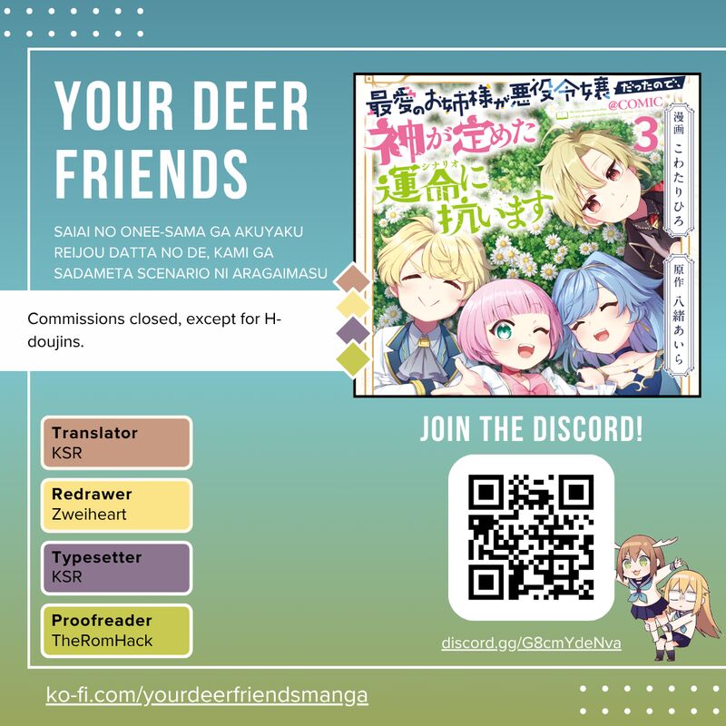 Saiai No Onee Sama Ga Akuyaku Reijou Datta No De Kami Ga Sadameta Scenario Ni Aragaimasu 14 1