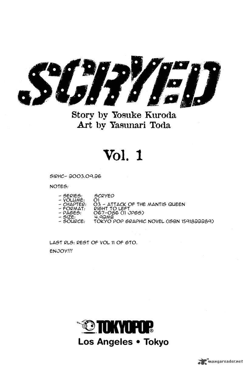 Scryed 3 1