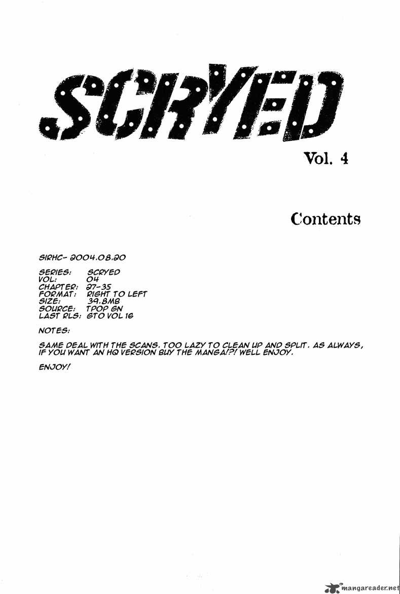 Scryed 31 1