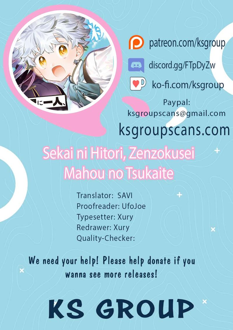 Sekai Ni Hitori Zenzokusei Mahou No Tsukaite 48 1