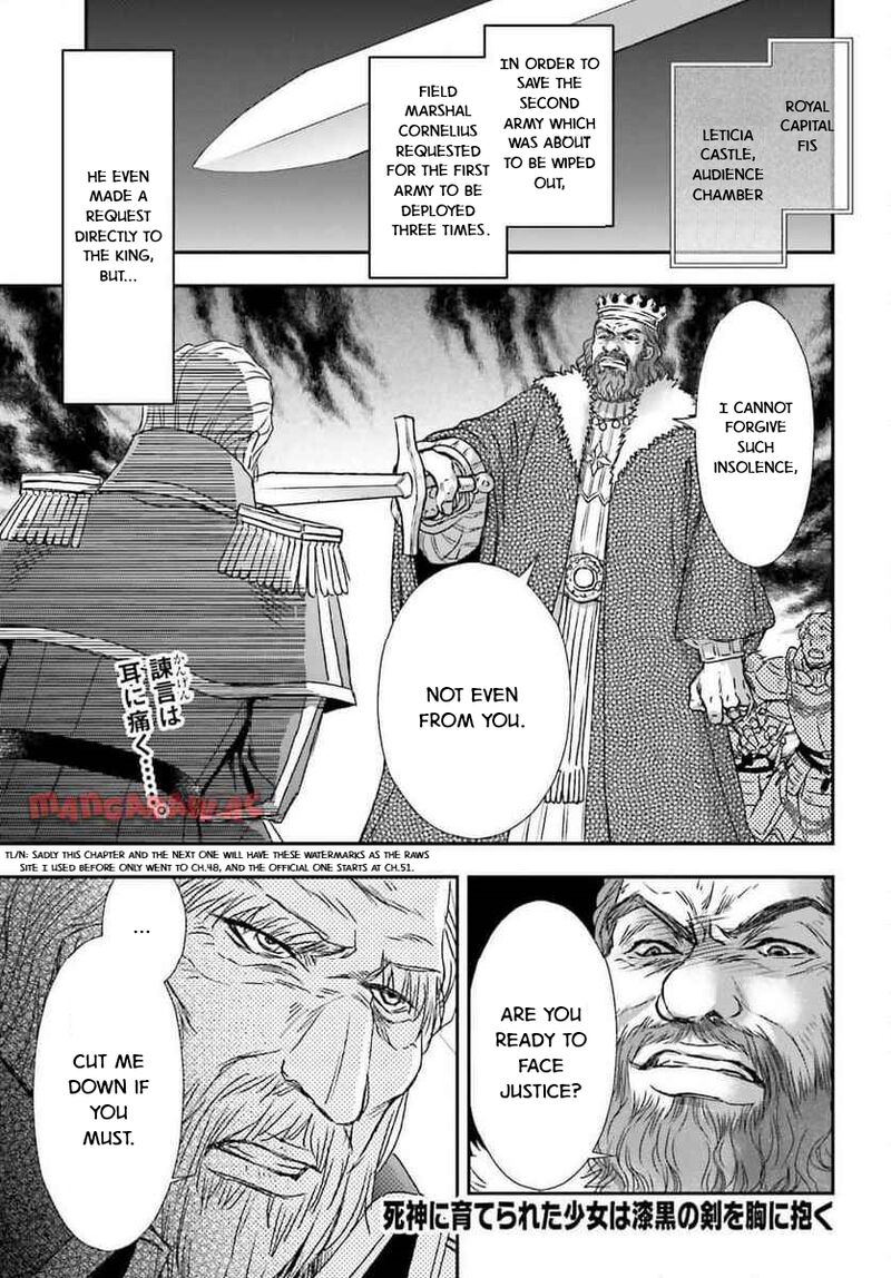 Shinigami Ni Sodaterareta Shoujo Wa Shikkoku No Tsurugi Wo Mune Ni Idaku 49 1