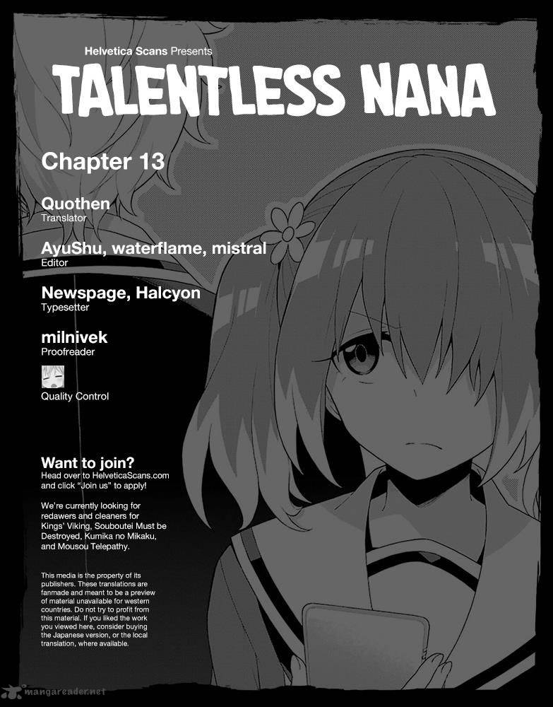 Talentless Nana 13 1
