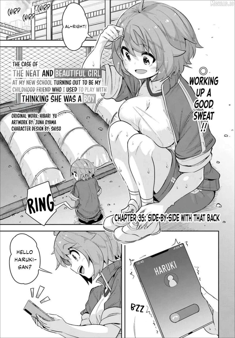 Tenkou Saki No Seiso Karen Na Bishoujo Ga Mukashi Danshi To Omotte Issho Ni Asonda Osananajimi Datta Ken 35 1