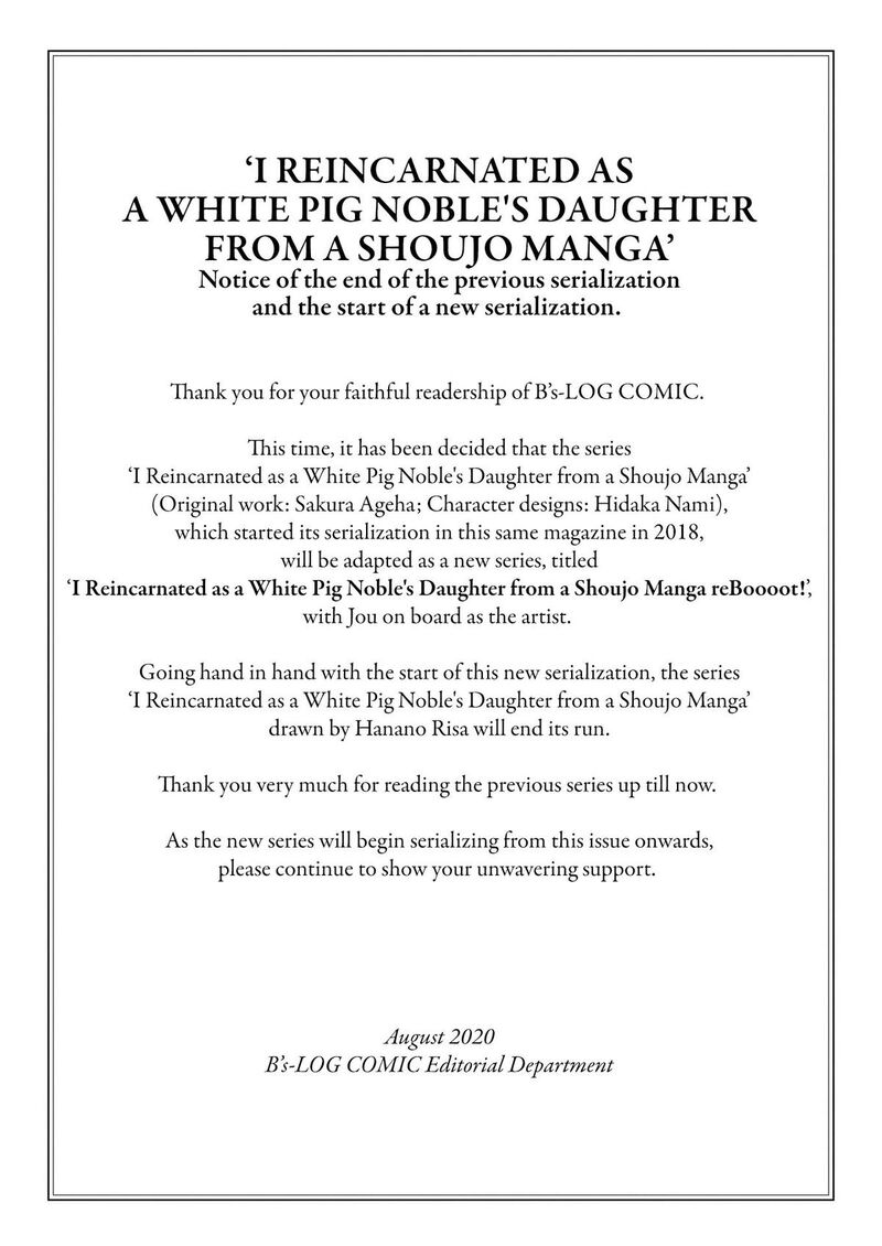 Tenseisaki Ga Shoujo Manga No Shirobuta Reijou Datta Reboooot 1 2