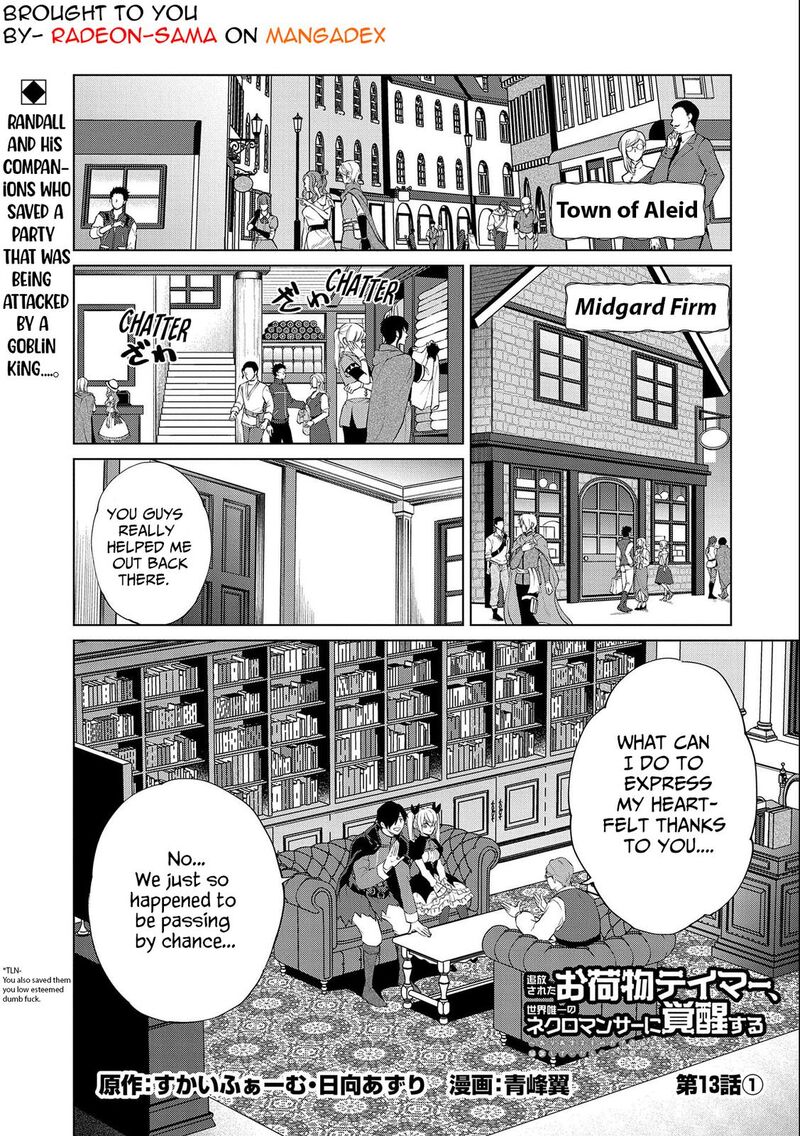 Tsuihou Sareta Onimotsu Tamer Sekai YuIItsu No Necromancer Ni Kakusei Suru 13a 1