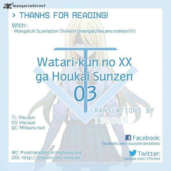 Watari Kun No Xx Ga Houkai Sunzen 3 35