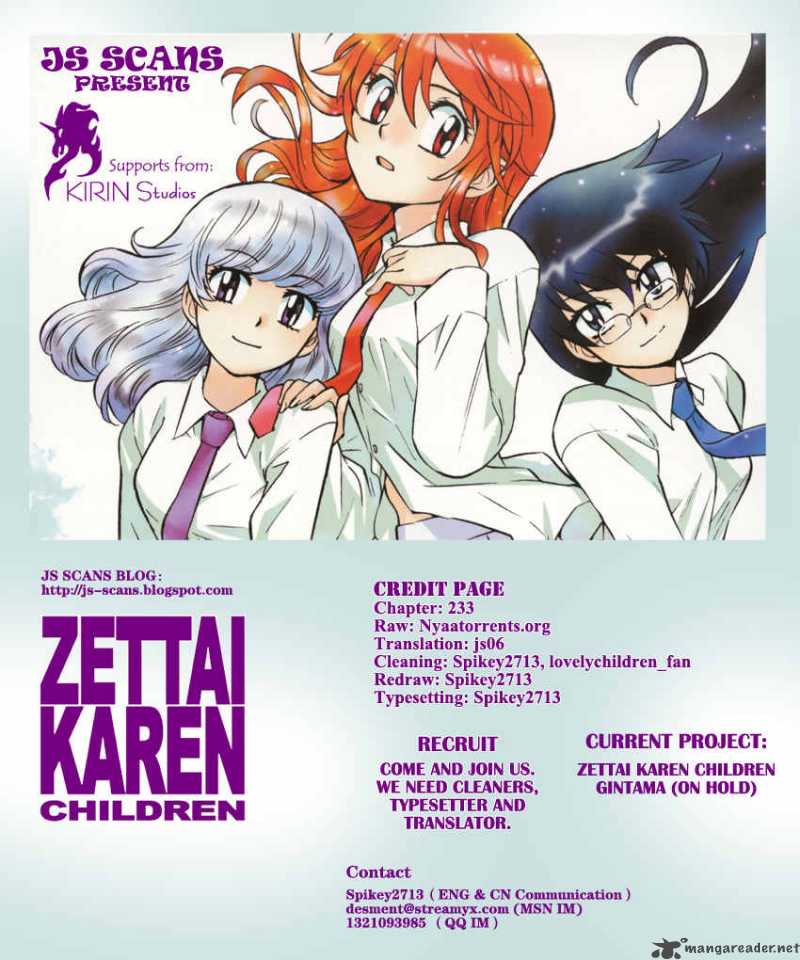 Zettai Karen Children 233 20