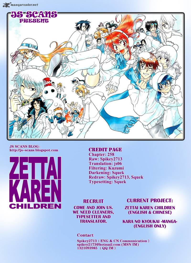 Zettai Karen Children 258 20