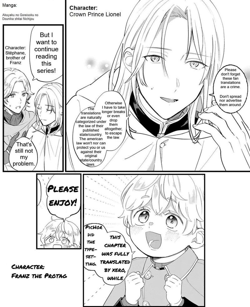 Akuyaku No Goreisoku No Dounika Shitai Nichijou 55 1