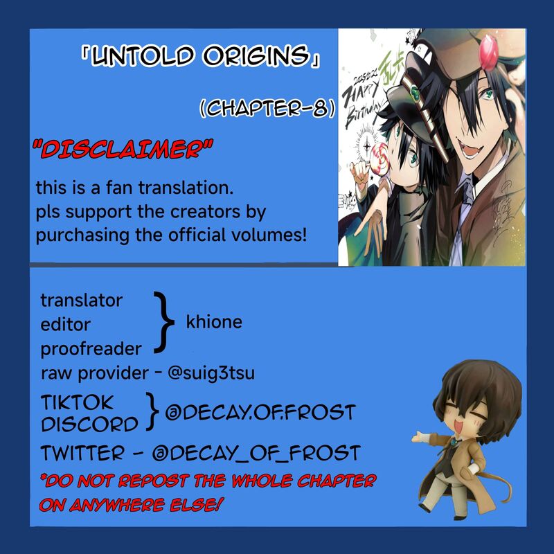 Bungou Stray Dogs The Secret Story Behind The Detective Agencys Establishment 8 1