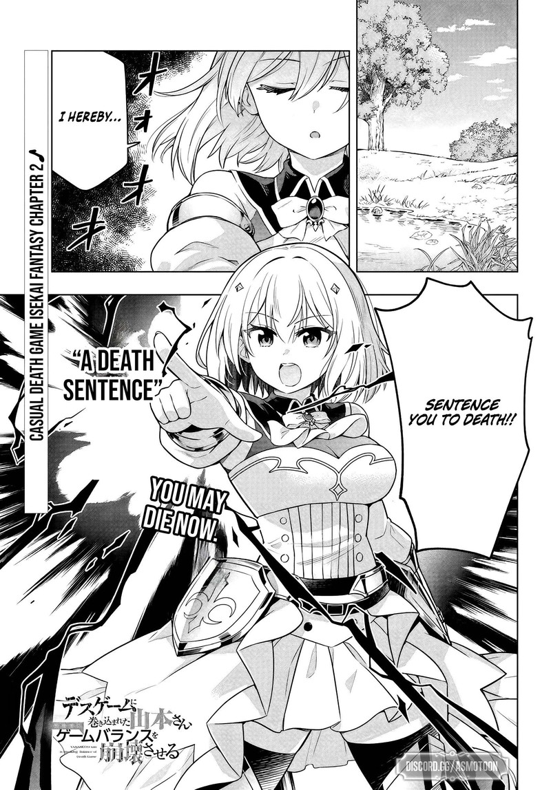 Death Game Ni Makikomareta Yamamoto San Kimama Ni Game Balance Wo Hokai Saseru 2 1