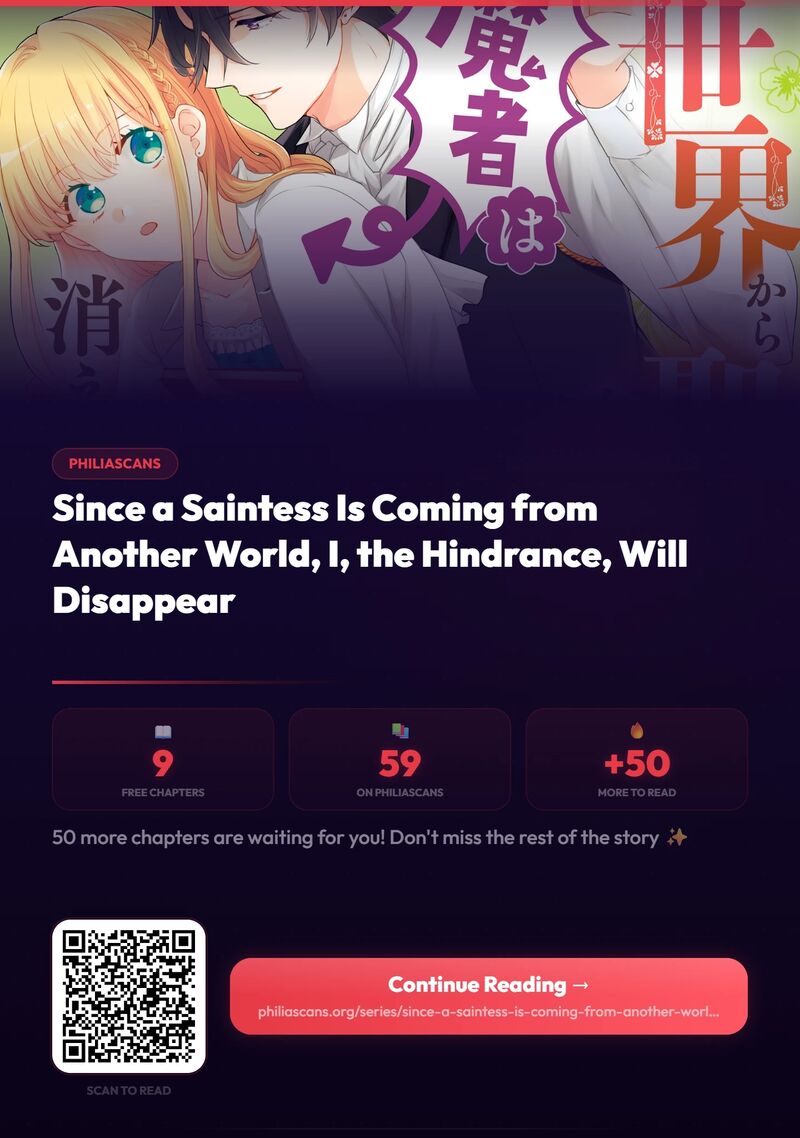 Isekai Kara Seijo Ga Kuru You Na No De Jamamono Wa Kieyou To Omoimasu 9 1