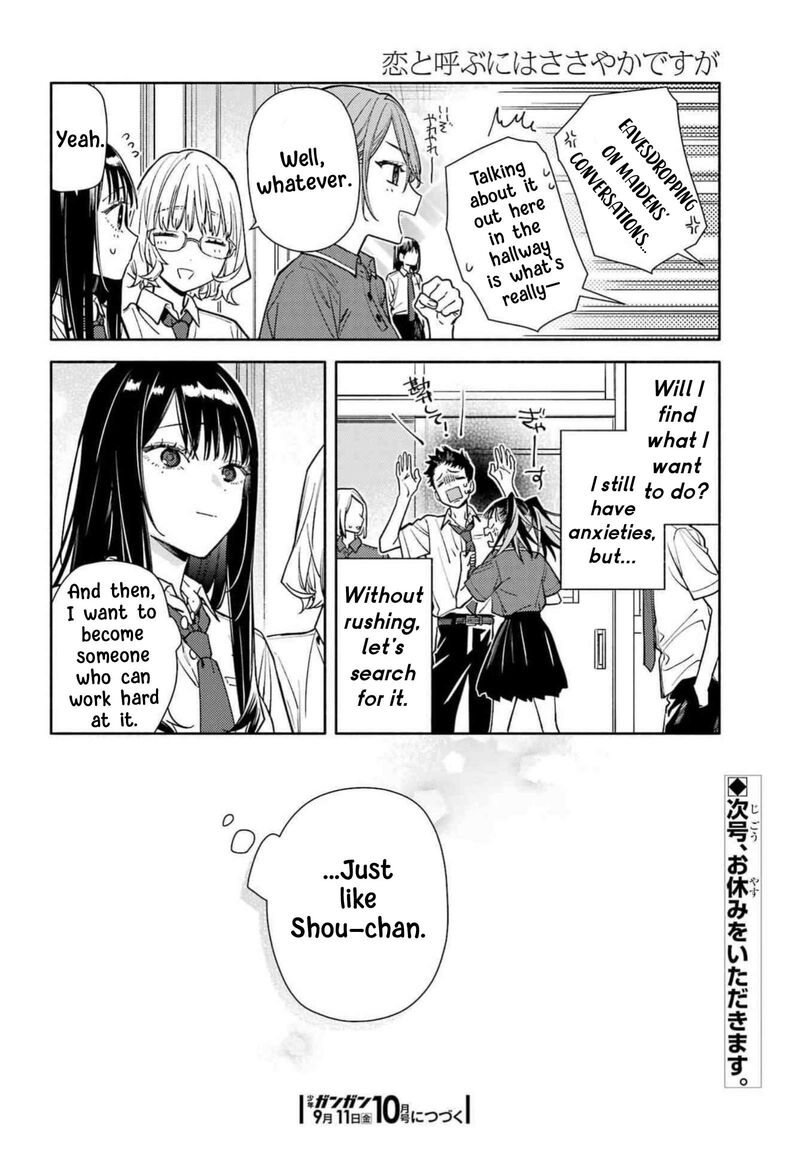 Koi To Yobu Ni Wa Sasayaka Desuga 9 29