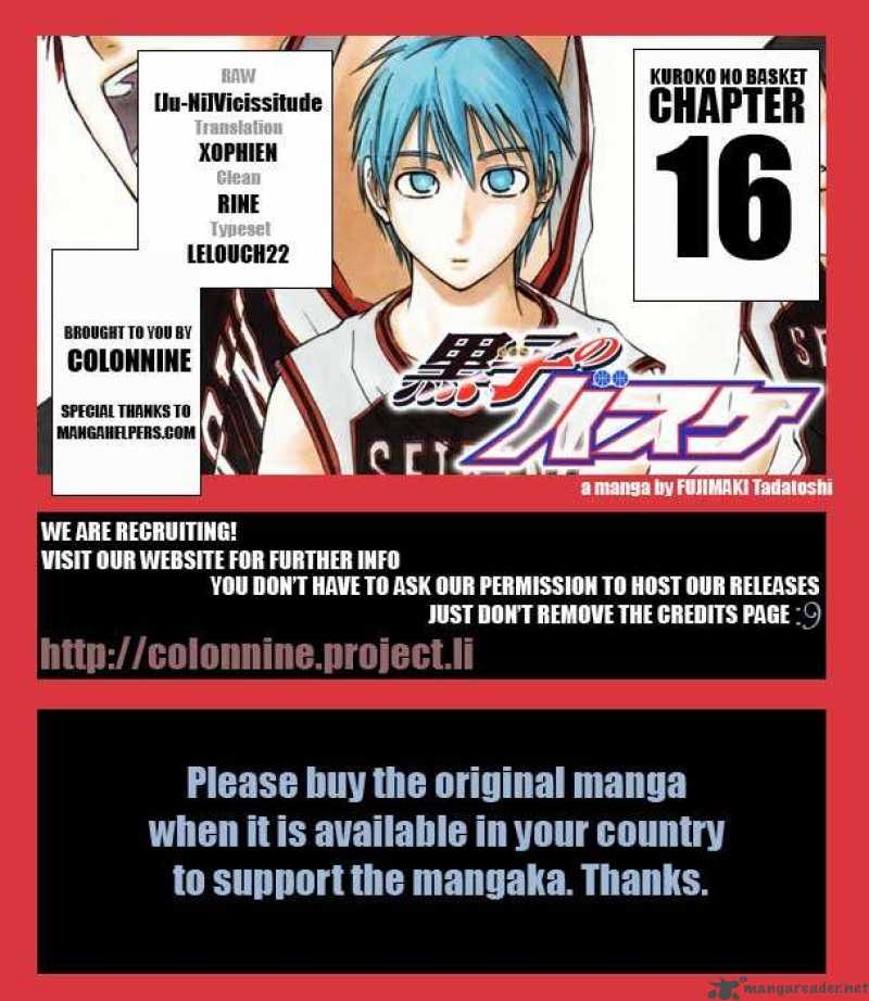 Kuroko No Basket 16 19