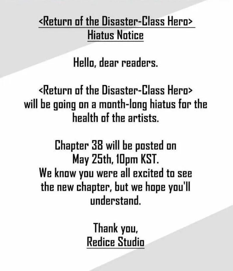 The Return Of The Disaster Class Hero 174a 1