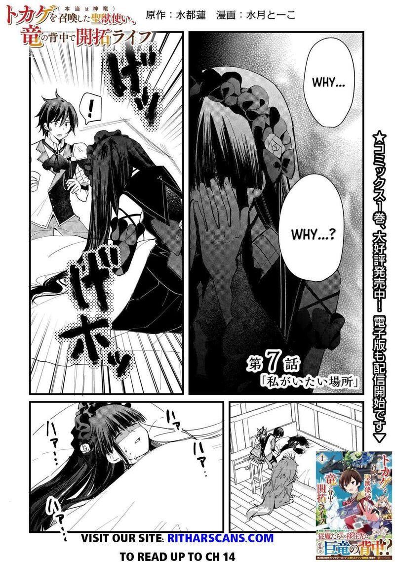 Tokage Hontou Wa Shinryuu Wo Shoukan Shita Seijuu Tsukai Ryuu No Senaka De Kaitaku Life 7 1